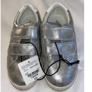 Thereabouts Silver Girl's Velcro‎ Sneakers - Size 3 M - New With Tags